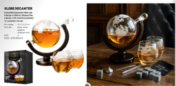 Globe Decanter Set