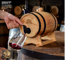 Wooden Barrel Dispenser