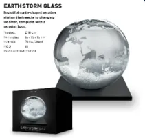 Earth Storm Glass
